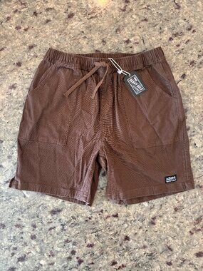 Benny Gold Men’s Brown Drawstring Shorts Medium NWT